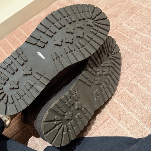 Brunello Cuccinelli Men's Brown Leather Hiking Boots - Picture 2 of 3